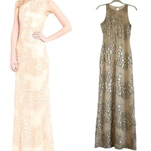 BADGLEY MISCHKA BELLE SEQUIN MAXI GOWN SIZE 4
